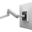 MXV Single Monitor Arm, VESA Wall Mount – for Monitors Up to 34 Inches, 7 to 20 lbs – White