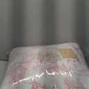Laura Ashley - Comforter Set, Soft Poly Waffle Textured Bedding with Matching Shams, Delicate Floral Design (Delphine Pastel Pink, Full/Queen)