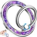 Phone Ring Holder Compatible with MagSafe - Magnetic Cell Phone Grip Magnet Removable Finger Ring Grip Stand Cute Girly Unique Kawaii Shell Design for iPhone 17 Pro Max 16 15 14 13 12 Series