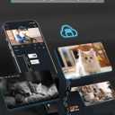 blurams Security Camera 2K, Baby Monitor Dog Camera 360-degree for Home Security w/Smart Motion Tracking, Phone App, IR Night Vision, Siren, Works with Alexa & Google Assistant & IFTTT, 2-Way Audio