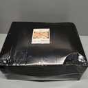 Hioasis 175 Pcs Plastic Christmas Plates - Green and Gold Emerald Disposable Plates Include 25 Dinner Plates, 25 Dessert Plates, 25 Forks, 25 Knives, 25 Spoons, 25 Napkins, 25 Cups for Xmas Party