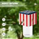 1 PCS Wood Carpenter Bee Trap for Outside - Best Bee Trap - Cube Flag Style Nature Hanging Carpenter Bee Traps Plastic Jar Outdoor - Insect Traps