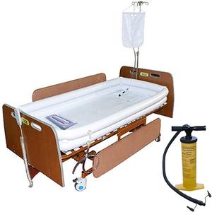 Medical Inflatable Bathtub, Bath Kit with Excellent Electric air Pump for Geriatric, Elderly, Disabled, Seniors, Bedridden Patients, Handicapped, Bath in Bed, Basic - Manual air pump model
