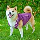 Tuff Pupper Reversible Fleece Sweater Vest for Dogs | Lightweight Comfortable Insulated Jacket | Front Zip Closure | Machine Washable | Built-in Leash Hole | Sizes for All Breeds (Small, Purple)