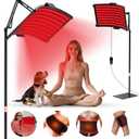 Red Light Therapy Lamp 10-in-1 with Stand & Belt, 660nm Red Light and 850nm Near Infrared, Face & Body Care Device for Skin & Muscle Recovery