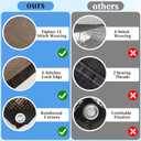Pool Leaf Net Cover with Gromments and Ropes, 20 x 40 FT Mesh Pool Covers for Inground/Above Ground Swimming Pools, Keep Leaves Out of Your Pool, Tear Resistant, UV Resistant, Reatherproof