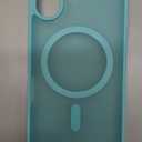 SUPFINE Magnetic for iPhone 16 Case (Compatible with MagSafe) (Military Grade Drop Protection) Slim Translucent Matte Shockproof with Anti-Fingerprint Phone Case, Blue Green