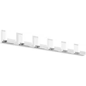 SOLFART Bathroom Light Fixtures Over Mirror Modern Chrome Led Lights for Bathroom 6 Lights ND (Gloss Chrome-Non Dimmable)