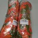 2 x HyeFlora Bougainvillea Artificial Hanging Flowers Plants for Outdoors Decoration, 2pcs Faux Bougainvillea Vines Orange Fake Flowers Realistic UV Resistant Silk Flowers for Outside Planter Yard Porch