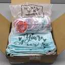 60 Pcs Employee Appreciation Gifts Inspirational Canvas Makeup Bags Compact Mirror Bulk Cosmetic Bags Portable Mirror Thank You Valentine's Day Gifts for Coworkers Women (Appreciation)