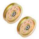756-04129 Flat Idler Pulley for Cub Cadet MTD GT1054 LTX1040 RZT42 RZT50 Troy Bilt GT50 GT54 753-08171 956-04129 Fits 38" 42" 46" 54" Deck, 2 Pack