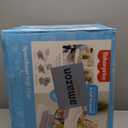 Fisher-Price SpaceSaver High Chair Navy Foliage, portable infant-to-toddler dining chair and booster seat with easy clean up features (Pacific Pebble)