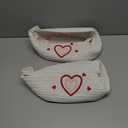 Sunnymove 2 Set Valentines Baskets for Gifts Empty 12 x 8 x 5 Inches Woven Heart Baskets with Handles Red Pink Heart Valentines Gift Empty for Wedding Lover Friend Anniversary Party