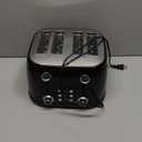 Amazon Basics 4 Slice Toaster, 6 Browning Settings, Removable Crumb Tray, Bagel and Defrost Function, Cancel Button, 1600W, Black