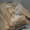 ULTCOVER Rectangular Patio Heavy Duty Table Cover - 600D Tough Canvas Waterproof Outdoor Dining Table and Chairs General Purpose Furniture Cover Size 111L x 74W x 28H inch (Brown)