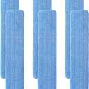 36" Microfiber Pad for Rubbermaid Commercial 36 Inch Mop Head - 6 Pack Replacement Wet & Dry Commercial Reusable Cleaning Mop Refills Fit for Any Microfiber Flat Mop System 36"