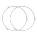 2 Pcs WB06X10705 Microwave Turntable Ring for GE Microwaves, Microwave Roller Ring, Glass Plate Tray Support Holder
