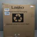 Lasko Oscillating Cyclone Pedestal Fan, Adjustable Height, Timer, Remote Control, 3 Speeds, for Bedroom, Living Room, Home Office, 18", Black, 1843