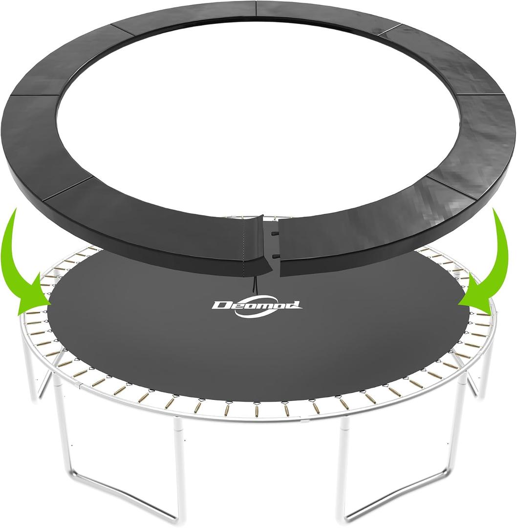 Trampoline Pad, 10FT 12FT 14FT Trampoline Replacement Safety Pad, Universal Trampoline Pads, Spring Cover, Waterproof, Tear Resistant, Round Arch Trampoline Parts for Kids