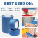 WINNOW Painter Tape Paint Tape for Walls | Gift for New Home Improvement Blue Masking Tape 1.88 in X 55 Yds UA Resistant and Easy to Removes Ideal for Wall Painting and Home Decoration, 3 Rolls