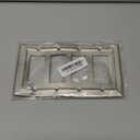 Metal Wall Plate for Electrical Outlets, Decorative Brushed Nickel Switch Plates Outlet Cover, Light Switch Cover Plate, 4-Gang Wall Plates (Quad Decorator, 1 Pack)