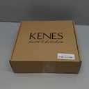 KENES Brushed Gold Bathroom Faucets, Modern Single Hole Lavatory Vanity Faucet, Single Handle Bathroom Sink Faucet Gold, with Pop Up Drain & Water Supply Hoses LJ-9031-4 (Short)