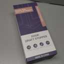 MAGZO Door Draft Stopper, 36 Inch Adjustable Under Door Gap Filler, Fits 30'' - 36'' Bottom Widths, Seals Gaps up to 1.7", Soundproof Sweep Blocks Air, Noise, Light, Dust- Grey (Gray)