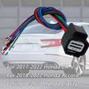 8 Wires Front Headlamp Headlight Connector Wiring Harness Pigtail Plug for 2017-2022 Honda CR-V 2018-2022 Accord Replaced OE 7283-2764