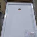 DreamLine SlimLine 42 in. D x 60 in. W x 2 3/4 in. H Right Drain Single Threshold Shower Base in White
