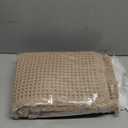 MIULEE Set of 2 Waffle Bathroom Rugs, Boho Bath Rugs Non Slip Washable, Super Absorbent Bath Mats, Ultra Soft Rubber Backed Shower Mats for Bathroom Floor, Tub and Shower, Brown, 17x24 Inch