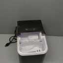 DUMOS Ice Maker Countertop Ice Machine Compact Size with Handle, 26lbs in 24Hrs, Black