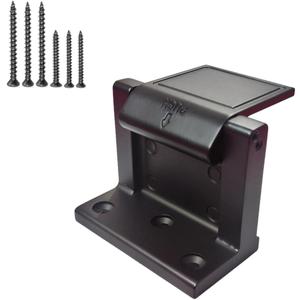 Black Door Lock Reinforcer Privacy Door Latch forHotel Security Door Lock Privacy Door Latch for in-Swinging Doors Extra High Home Door Security Lock (1 Pack)