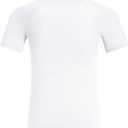 Runhit Boys Compression Shirt Short Sleeve Youth Football Basketball Undershirt Kids Athletic Quick Dry Base Layer T-Shirt (White, XL)