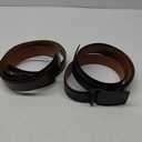 KEMISANT Men Belt 2 Pack, Leather Ratchet Belt Easy Click Slide For Men 1 3/8",Cut for Fit 48-56"