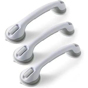 Grab Bars for Bathtubs and Showers, 16 in Shower Handle 2 Pack Gray White