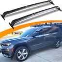 300lb Roof Rack Cross Bars Fit for 2021-2026 Jeep Grand Cherokee L 3-Row and 2022 2023 2024 2025 2026 Jeep Grand Cherokee 2-Row Crossbar Racks Roof Rail Rooftop Luggage Canoe Accessories