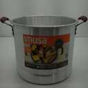 IMUSA USA MEXICANA-332 Steamer without Glass Lid & Wood-Like Handles, 32-Quart, Woodlook