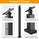 2 x 2 Pack 36inch Cable Railing Post Adjustable Angle Cable End Post Stainless Steel Deck Railing Post, Black
