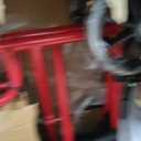Drive Medical Lightweight Folding Transport Wheelchair with Swing-Away Footrests, Red