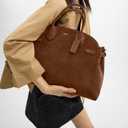 Coach Women's Suede Soft Empire Carryall 40 Tote, B4/Warm Brown, One Size