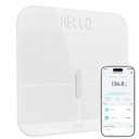 Wyze Smart Scale X - Digital Bathroom Scale for Body Weight, BMI, Body Fat, Muscle Mass, Heart Rate Monitor | ITO Glass & LED Backlight | Batteries Included, 400 lbs (White)