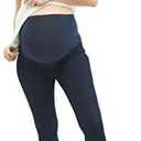 Motherhood Maternity Women's Plus Size Indigo Blue Super Stretch Secret Fit Belly Skinny Denim Jean, Dark Wash with Navy Stitching, 1X