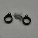 Anovo 1.25" Flag Pole Rings, Flagpole Rings Aluminum Alloy 360 Rotating Anti Wrap Flag Mounting Spinning Ring Clips for 1.02-1.25 Inch Diameter Flagpole (1.25 Inch -Pack of 2, Black)