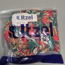 Itzel Women's Ruched Twist Front One Piece Swimsuit Tummy Control Push Up Vintage Retro Bathing Suits Red Flowers Green Leaf 12