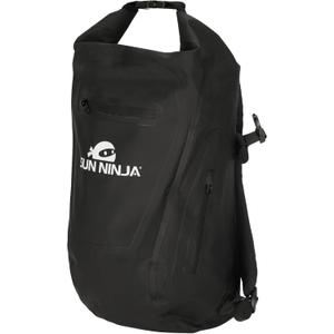 SUN NINJA Dry Bag Backpack, Waterproof Floating Drybag for Kayaking & SUP, Dry Bags Waterproof Backpack for Men & Women (Black)