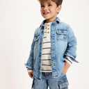 Gymboree Boys' and Toddler Long Sleeve Button Up Shirt, 5T(Toddler)