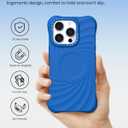 ORNARTO Vortuxe for iPhone 16 Pro Case 6.3" | 2X MIL-STD Drop Protection | Compatible with MagSafe | Sleek Aesthetic Liquid Silicone Phone Cover - Azure