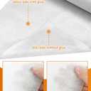 PLANTIONAL Lightweight White Iron-On Non-Woven Fusible Interfacing: 11.6" x 30yd Lightweight Non-Woven Interfacing Iron On Polyester Single-Sided Interfacing for DIY Crafts Supplies