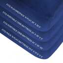 Biloban Pack and Play Sheets Fitted, 2 Pack Pack and Play Sheet Fits for Graco Pack n Play Mattress, Neutral Playard Sheets for Baby Boys and Girl, Light Grey & Navy