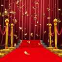 3ftx10ft Red Carpet Runner, 450GSM Extra Thick Non-Slip TPR Rubber, Indoor/Outdoor Carpet for Hollywood&Oscars Runway, Weddings, Proms, Award Ceremonies,Home Parties,Easy to Clean & Reusable